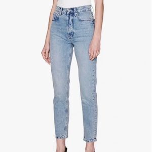 ANINE BING Sonya Jean in Mid blue size 26